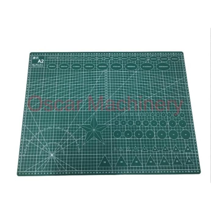 

ready !!! Cutting Mat Ukuran A2 -Biru/hijau