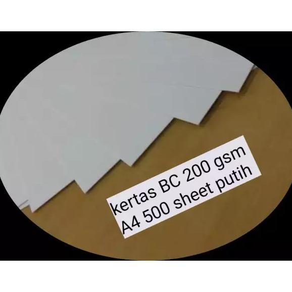

JH8 KERTAS BRIEF CARD (BC) 200gsm A4 Isi 500 sheet putih
