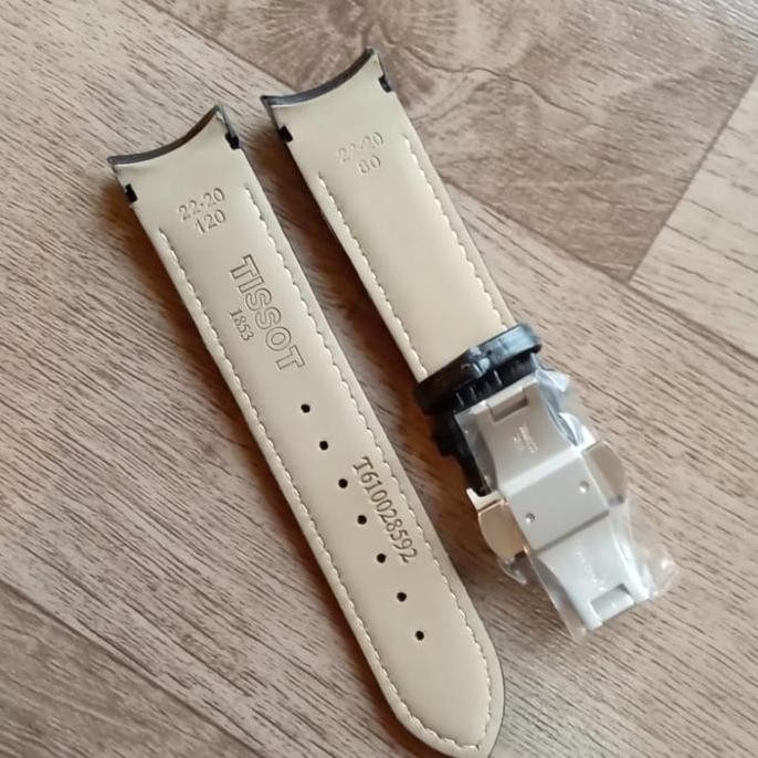 new  Tali Jam Kulit Curved Melengkung Untuk Jam Tissot T610028592
