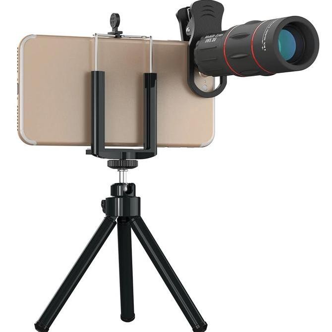 Lensa Telephoto Apexel 18X25 Dengan Tripod Lensa Apexel 18X Zoom Co