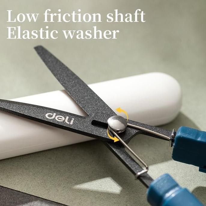 

ready !!! Gunting Lipat Deli Portable Scissor 2in1 Teflon