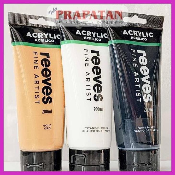 

( SEKOLAH / LUKIS ) SALE CAT AKRILIK REEVES FINE ARTIST 200ML | REEVES ACRYLIC (SENI / MENGGAMBAR / ART / KERAJINAN ) GOOD QUALITY