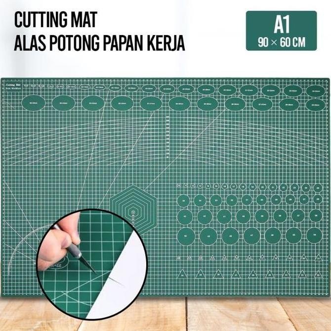 

ready !!! Cutting Mat A1 Hijau / Pink/ Hitam Alas Potong Kertas - Alas Papan Kerja