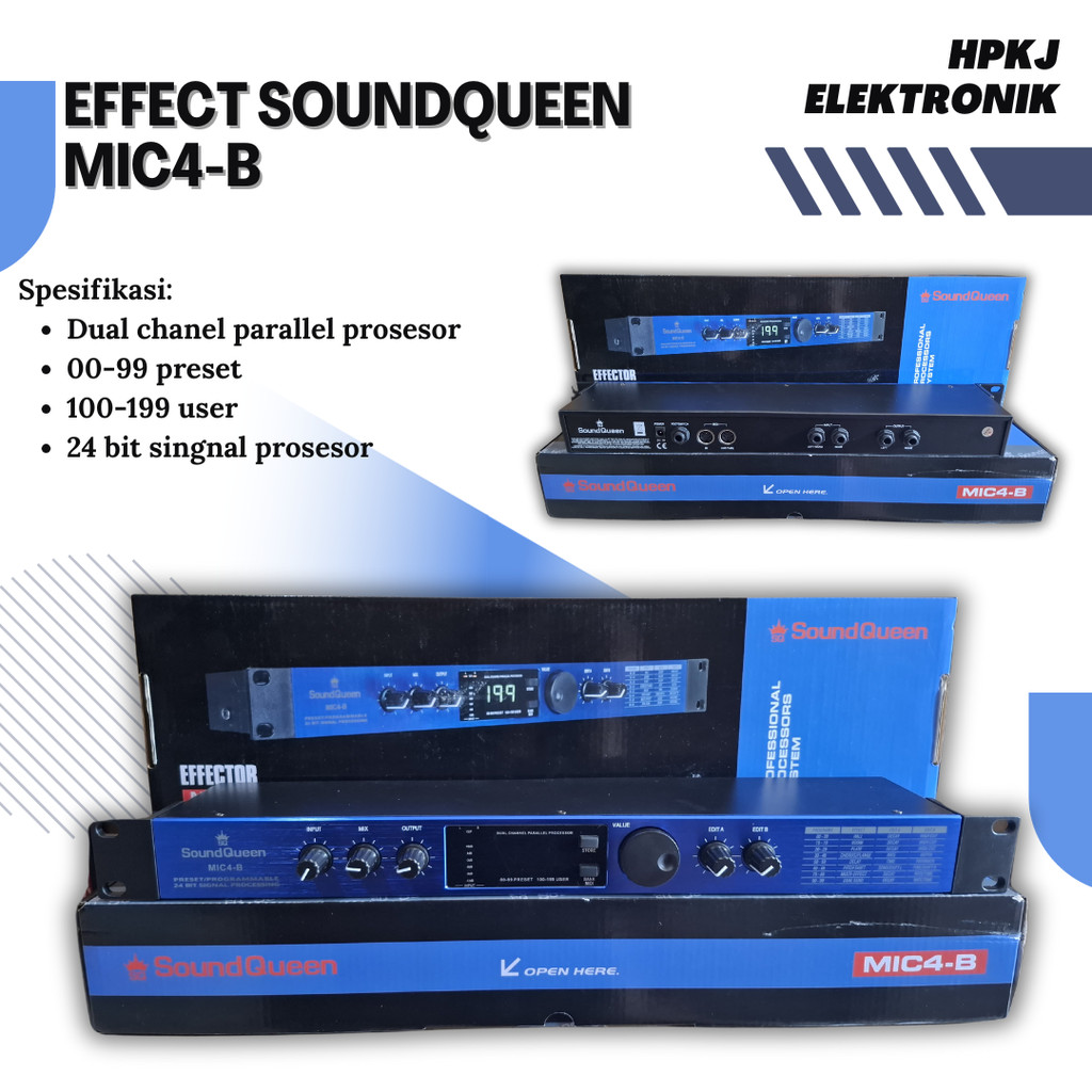 EFFECT VOCAL SOUNDQUEEN MIC 4 EFFCET SOUNDQUEEN MIC-4