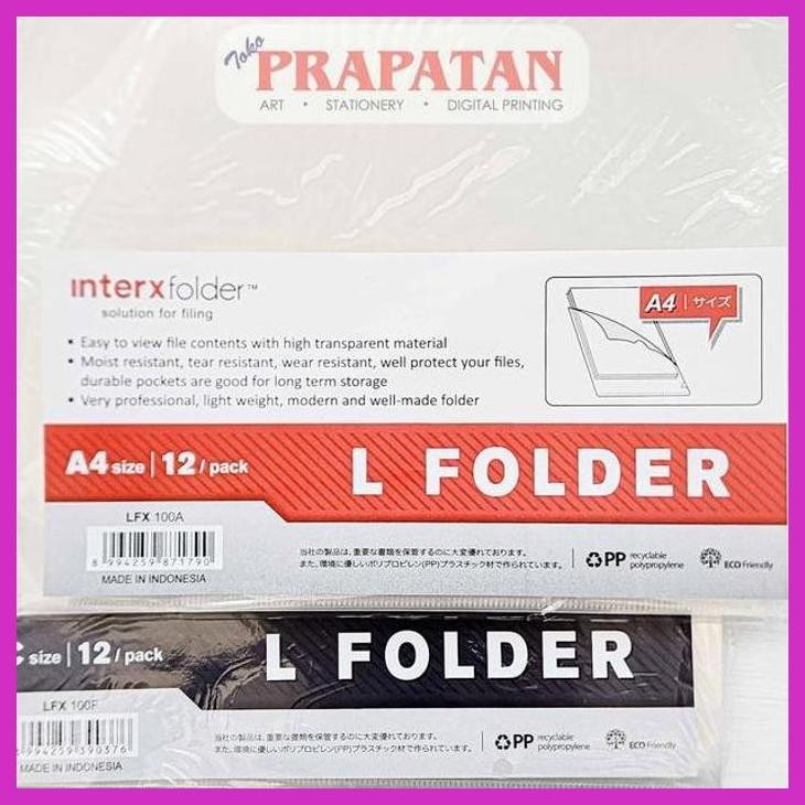 

( SEKOLAH / LUKIS ) COD INTERX MAP L FOLDER BENING TRANSPARAN LFX100 (ISI 12 PER PACK) (SENI / MENGGAMBAR / ART / KERAJINAN ) PACKING AMAN
