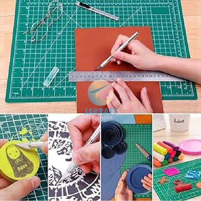 

ready !!! (1 Pcs) Cutting Mat 2 Sisi A3 JOYKO CM-A3 Papan Cutter Potong (45 x 30 x 0.3 Cm) Self Healing Anti Licin