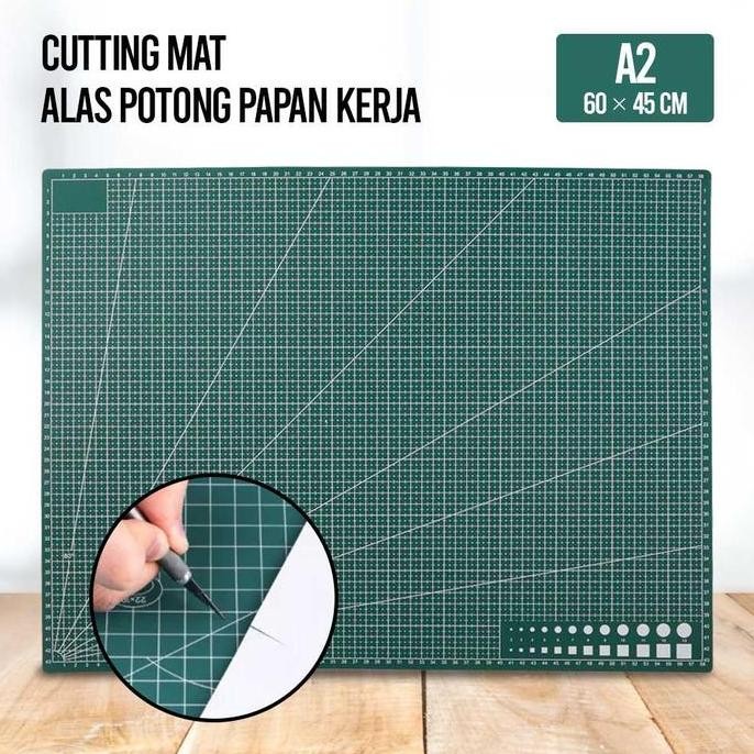 

ready !!! Working Pad Cutting Mat Alas Potong Papan Kerja A2 60 x 45 cm - QJ3