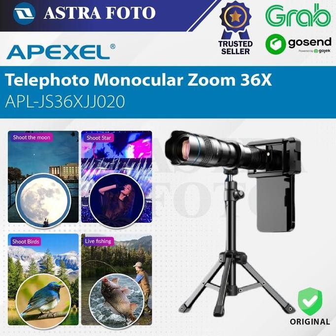 Apexel Lensa Smartphone Telephoto Monocular Zoom 36X - Apl-Js36Xjj020 Co