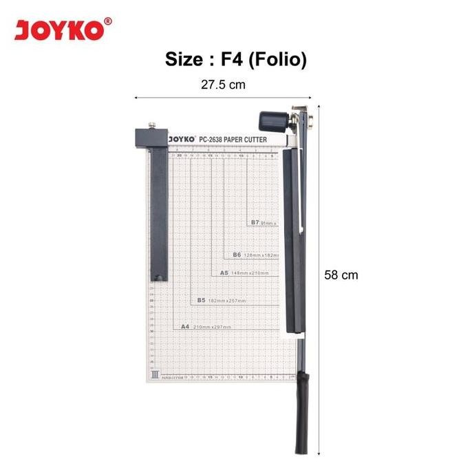 

ready !!! Alat Pemotong Kertas / Paper Cutter Joyko PC-2638