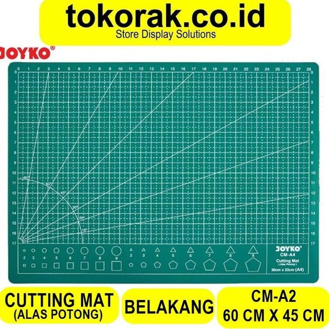 

ready !!! CUTTING MAT KERTAS ALAS POTONG A2 JOYKO 60 X 45 CM 2 SISI PAD BOARD