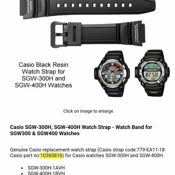 new  STRAP SGW-300H SGW-400H SGW-450H SGW-450 AE-1000W AE-1000 Casio Ori