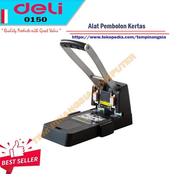 

ready !!! Alat Pembolong Kertas 2 lubang Deli E0150 Heavy-duty Punch 150 sheets