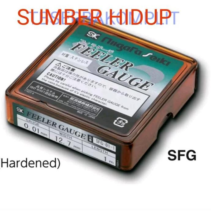 Feeler Gauge SFG-01 0.01mm x 1m Niata Seiki SK Japan Feeler Gage