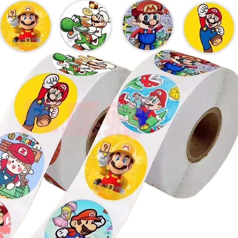 

500pcs Super Mario Bros Stickers Anime Cartoon Diy Label Luggage Graffiti Decals Cartoon Kids Party Candy Stickers Decorative