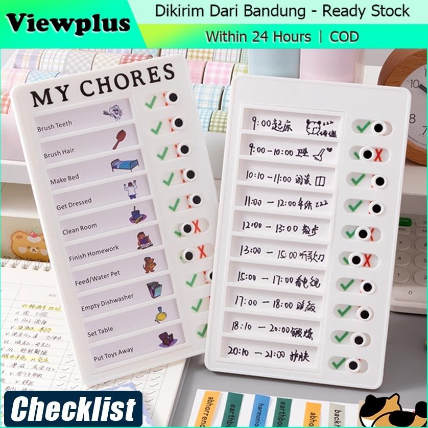 

Papan Checklist My Chores, Papan Jadwal Belajar, Papan to Do List