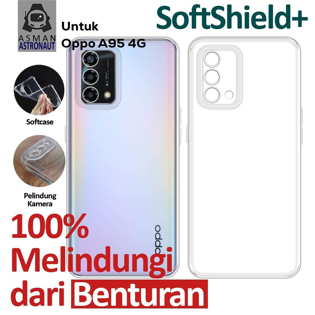 Case Clear Airbag Oppo A95 Softcase Silikon Transparan