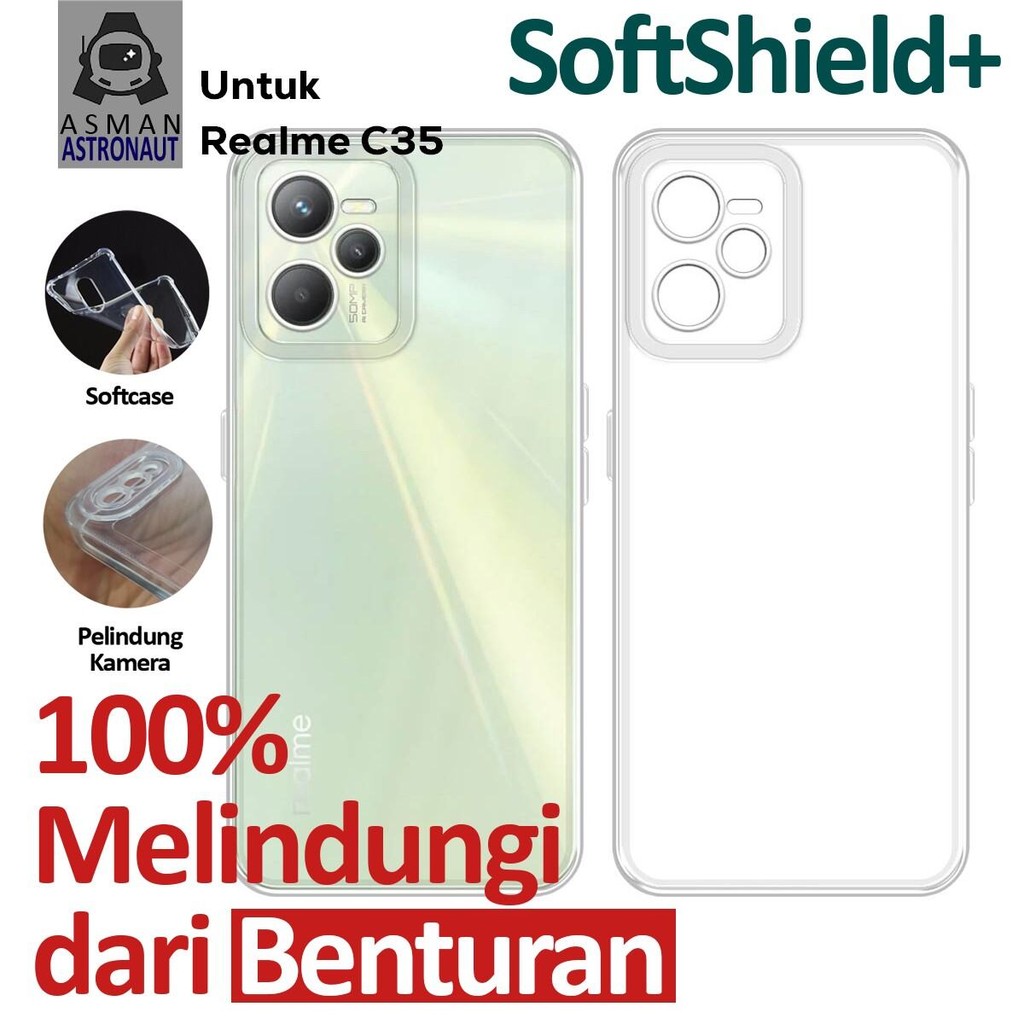 Case Clear Airbag Realme C35 Softcase Silikon Transparan