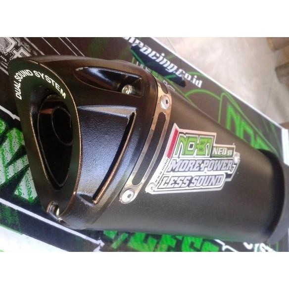 Knalpot Racing NOB1 / NOBI Neo SS Dualsound Untuk Tipe Motor All Matic & Bebek Sport ( Nmax , Mio ,V