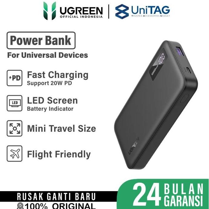 Ugreen Powerbank Fast Charging For Iphone Samsung Xiaomi 5000Mah 10000Mah 20000Mah 25000Mah Usb Type