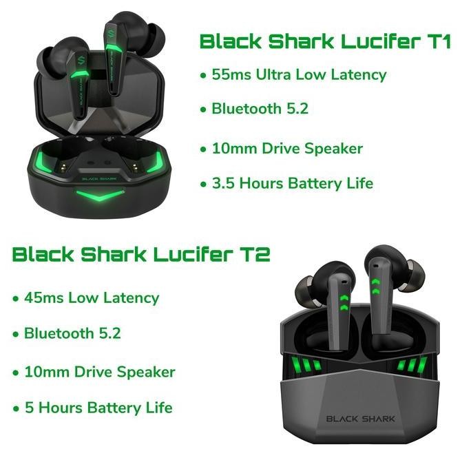 Black Shark Lucifer T1 / T2 / T4 / T6 / T10 TWS Gaming Earphone [terbaik]