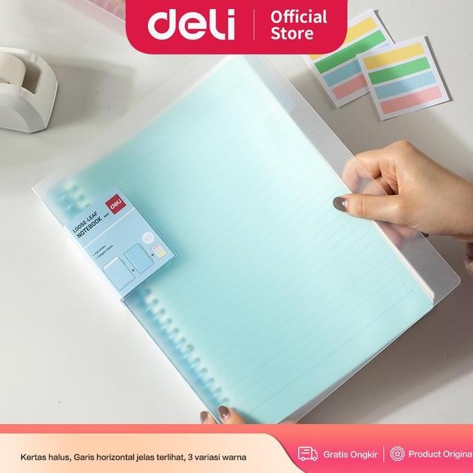

Deli Buku Catatan Binder / Loose Leaf Notebook 60 Halaman EN021