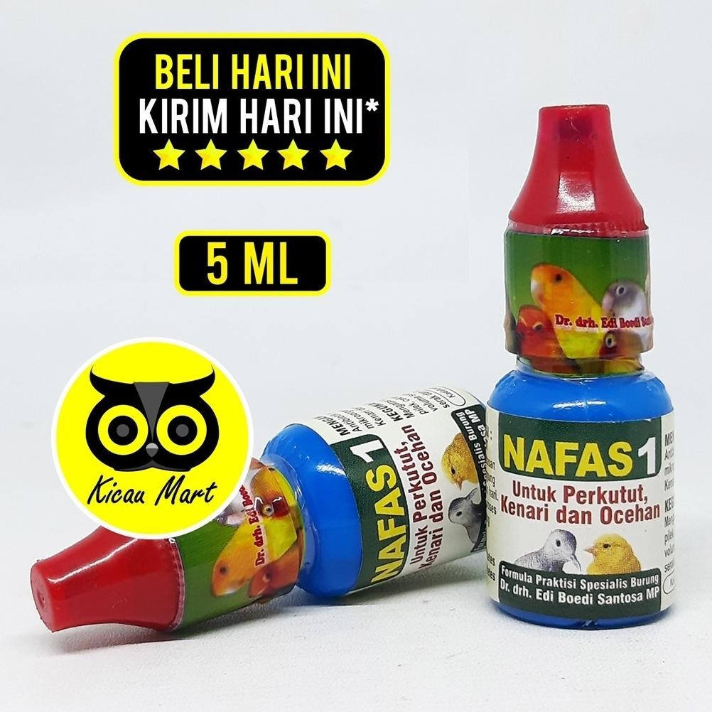 KICAU MART OBAT BURUNG KENARI MURAI ANIS KACER NAFAS 1 DR. EDI BOEDHI ATASI SERAK NAFAS PENDEK LESU 