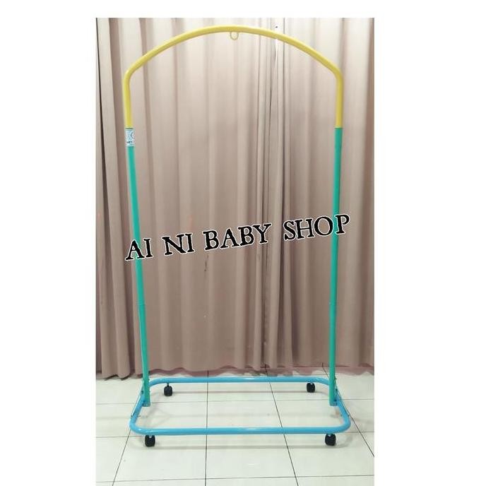 Tiang Ayunan Bayi Portable Warna Warni (Tiang+Roda)