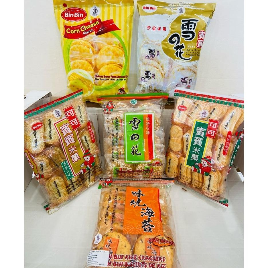 

Binbin Rice Craers Seaweed Snow Spicy Corn Cheese