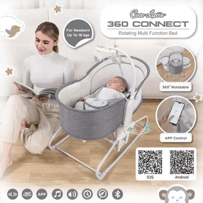 Ayunan Bayi Cocolatte 360 Connect Ayunan Elektrik Murah