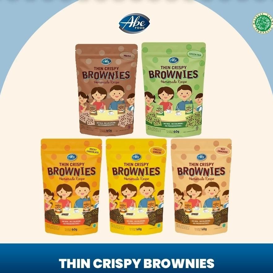 

Abe Food Thin Crispy Brownies 60Gr No Msg Makanan Ringan Sna Brownis Kering