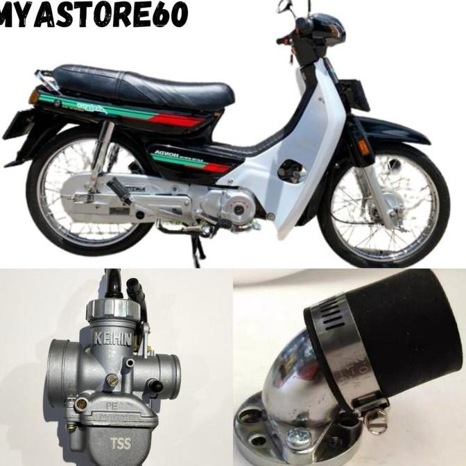 PAKET PNP HONDA LEGENDA/ASTREA LANGSUNG PASANG KARBURATOR KARBU KEIHIN PE 24 PE 26 PE 28 CARBURATOR 