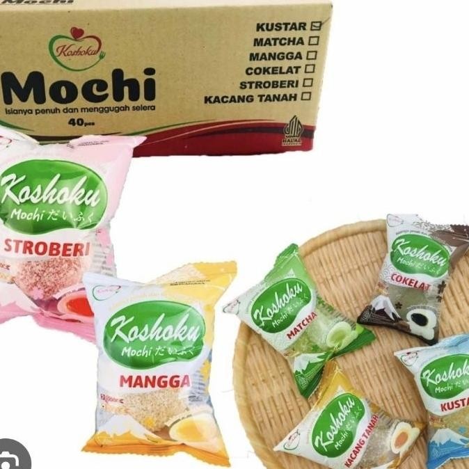 

Mochi Koshoku Kemasan Baru Lebih Hemat Dan 1Karton Isi 40 Pcs