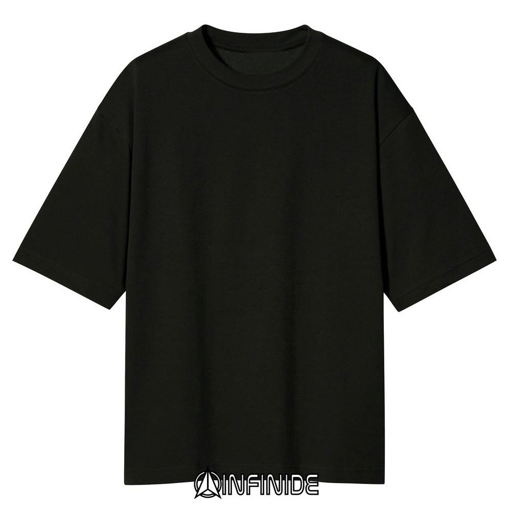 Terbaru Infinide T-Shirt Polos Big Oversize Hitam Premium