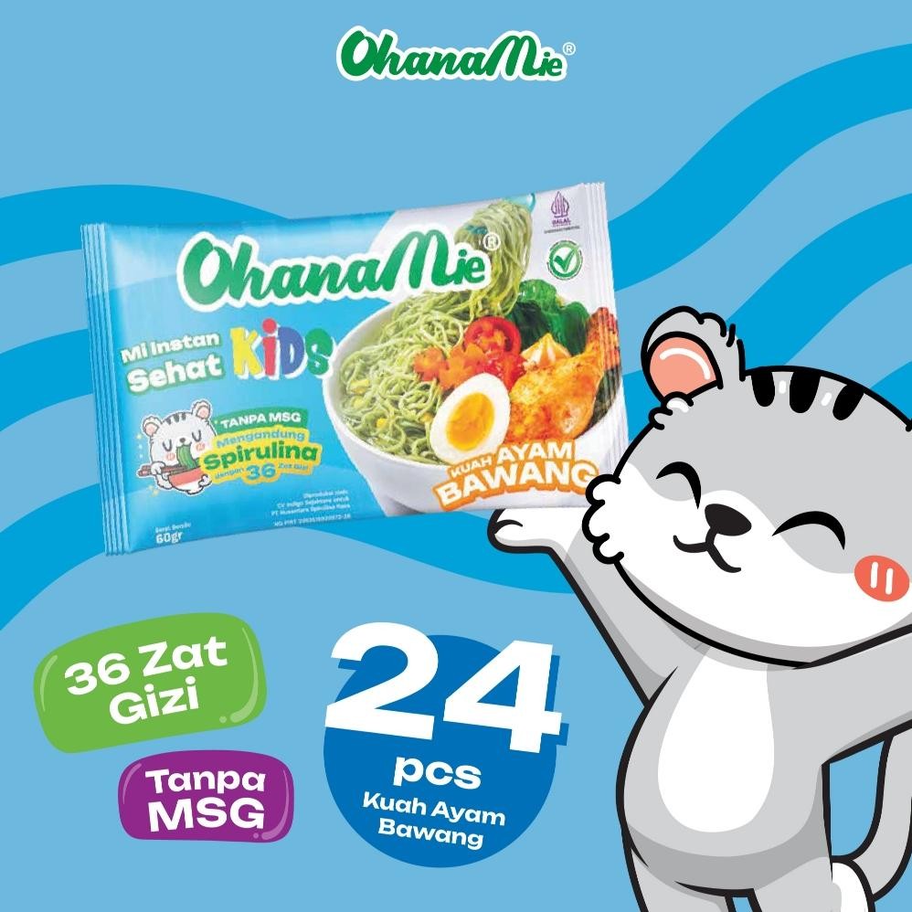 

TERMURAH Mie Instan Anak Sehat Ohana Mie Rasa Ayam Bawang Non MSG - 24 pcs Siap kirim