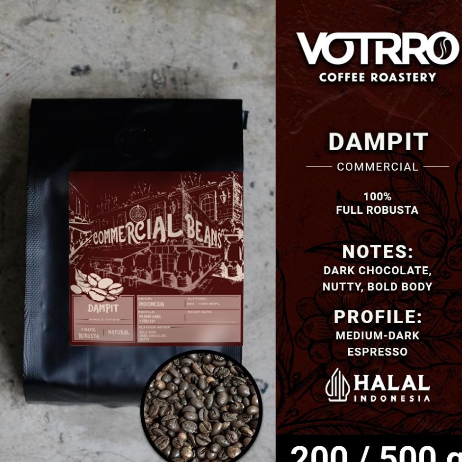 

Kopi Full Robusta Dampit Roasted Commercial 200 Gr