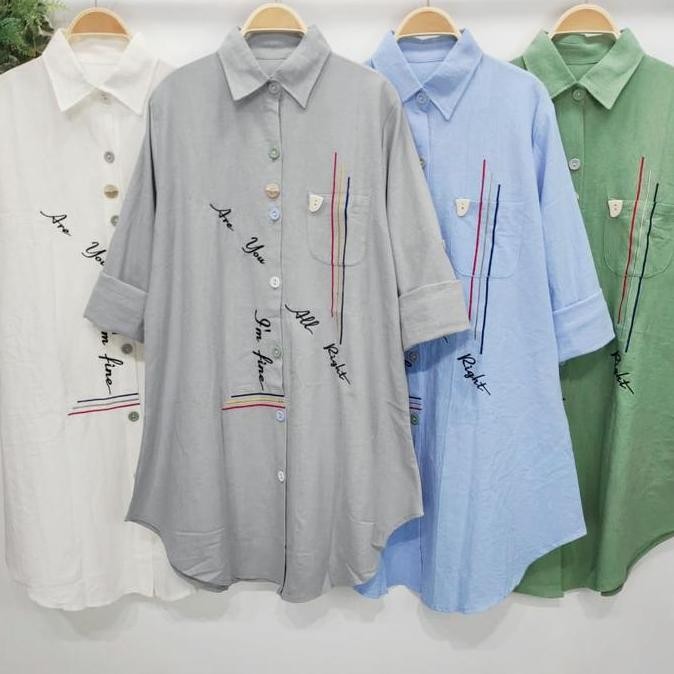 Tunik Bordir Linen Bangkok