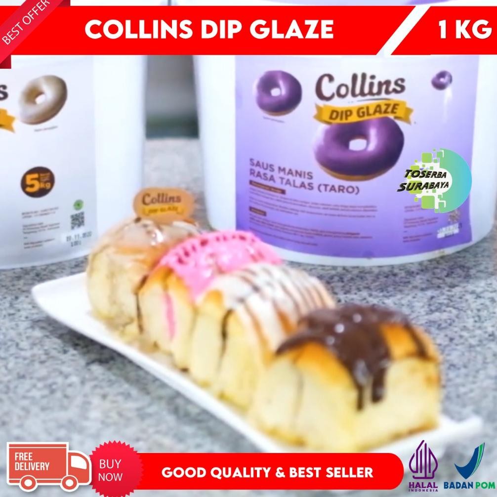

Cod Collins Dip Glaze 1Kg - Selai Topping & Filling Best Seller Et-98