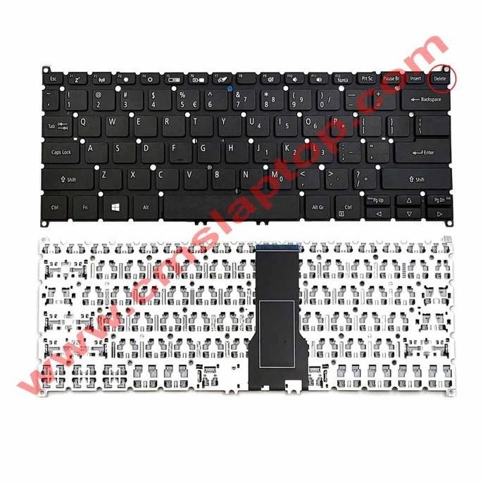 Keyboard Acer Spin 3 Sp314 Sp314-51 Sp314-52 Tombol Delete New Stok