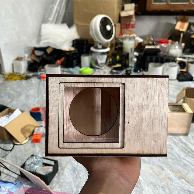 JH8 Box Speaker Cla 3Inch Double Ketebalan 4mm Pemotongan CNC Laser Siap Isi