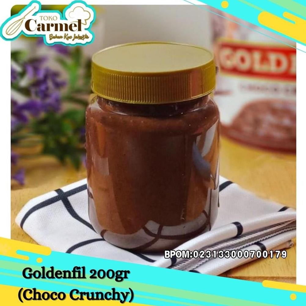 

y-76 ZAI-2530 JAKARTA - GOLDENFIL Selai Coklat Crunchy 200gr Aneka Rasa Terlaris Berkualitas