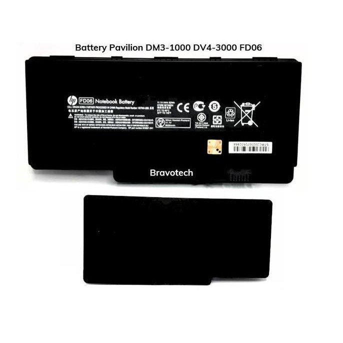 Baterai Laptop Pavilion Dm3-1000 Dv4-3000 Fd06 Hstnn-Ob0L Hstnn-Ub0L New Stok