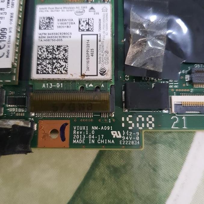 Motherboard Lenovo Thinkpad X240 Intel Core I3 Viux1 Nm-A091 Copotan New Stok