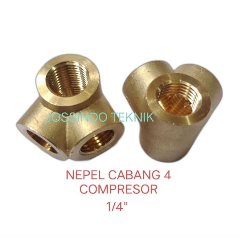 NEPEL COMPRESOR CABANG 4 / NEPEL COMPRESOR 4 LUBANG KUNINGAN aSt