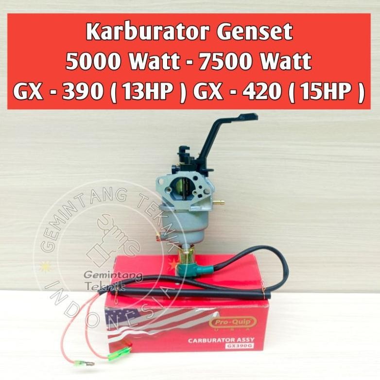 Karburator Genset 5000 - 7000 Watt Merk PRO-QUIP ORIGINAL / Karburator Jenset  5000 - 7000 Watt aSt