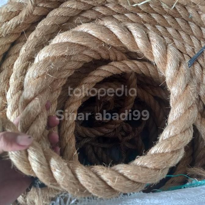 

Tali Tambang Besar 0mm Manila Tampar Dadung per Meter Serat Tanaman Kuat Kokoh