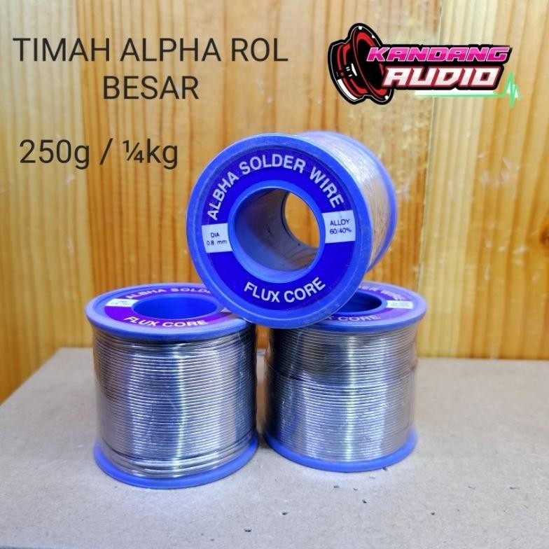 TIMAH SOLDER ALPHA ROL BESAR 250G KG TENOL SOLDER ALPHA 250G KG aSt