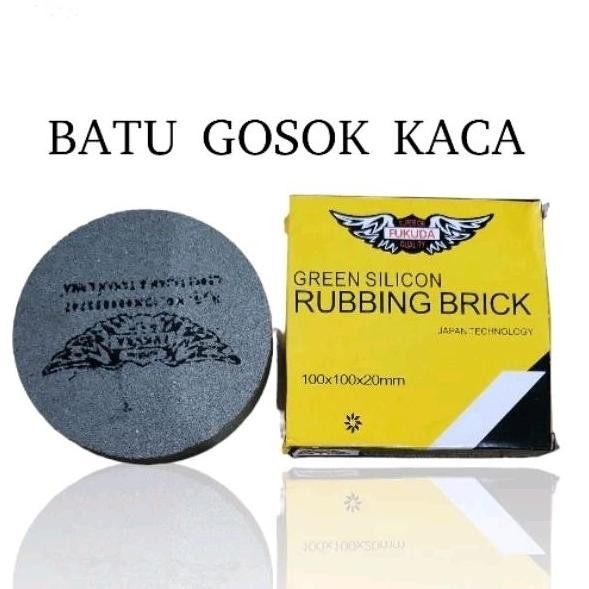 Batu Gosok Kaca Green Silicone Fukuda - Batu Amplas Fukuda - Batu Asah Fukuda aSt