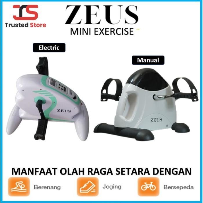 Zeus Mini Bike Static Electric Sepeda Terapi Statis Sport Exercise