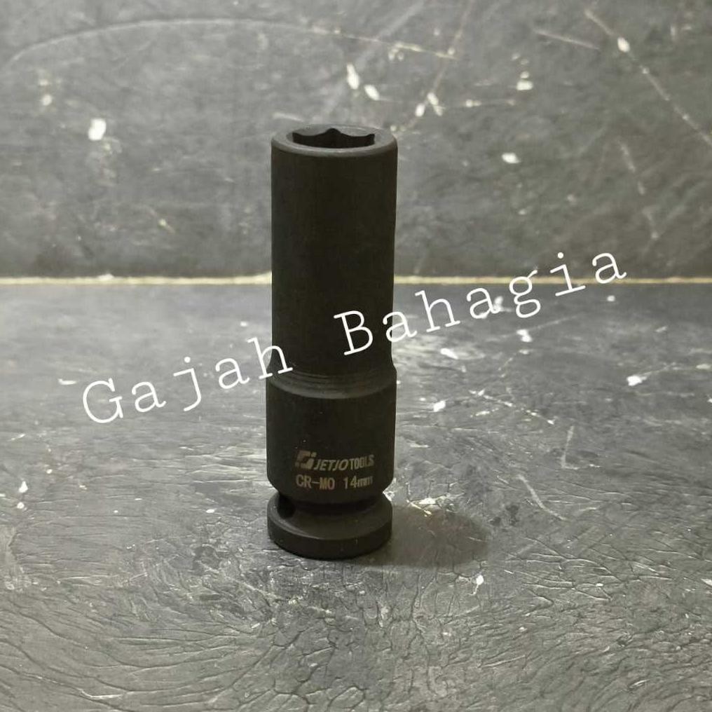 Mata sok impact panjang DR 1/2" 14mm Socket Kunci shock 14 MM Long aSt