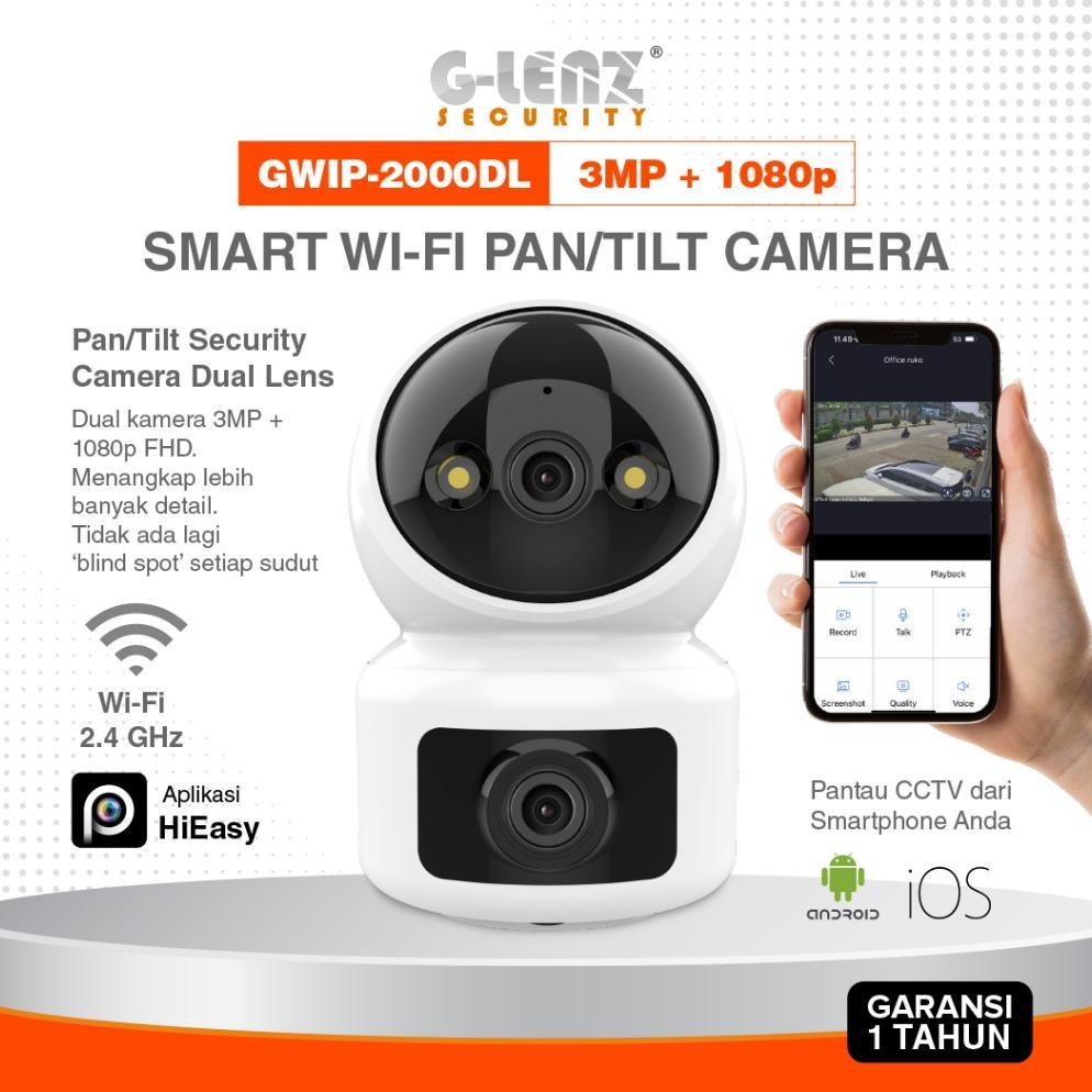 Glenz Cctv Wifi Ptz - Dual Camera 3Mp Indoor (Gwip-2000)